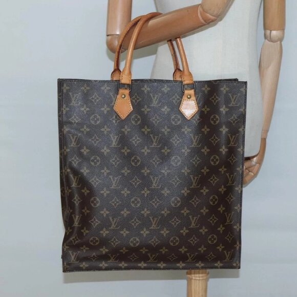 LOUIS VUITTON Monogram Sac Plat Hand Bag M51140 LV Auth 139114 - Picture 3 of 16